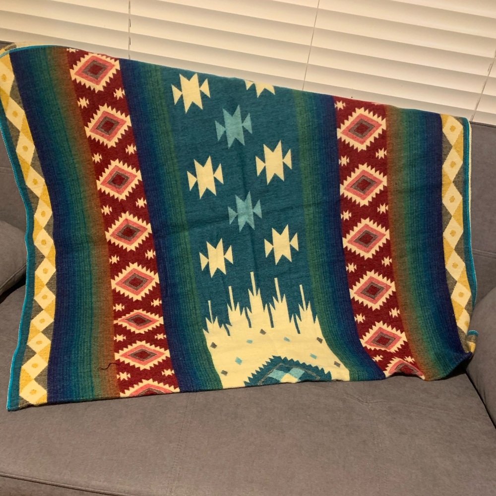 Alpaca wool throw Ecuadorian import